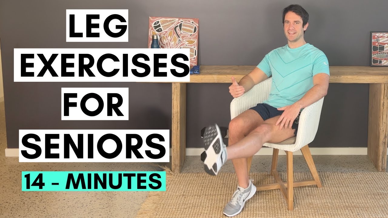 Leg Exercises For Stronger legs - Seniors (14 Minutes) | Seated & Standing Leg Workout Beginner
