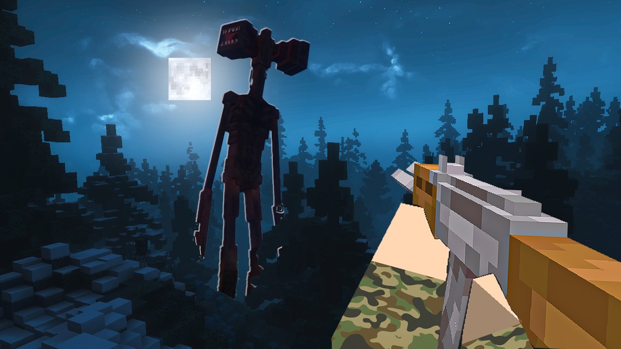 Hunting The DISTURBING Siren Head Mod In Minecraft HARDCORE