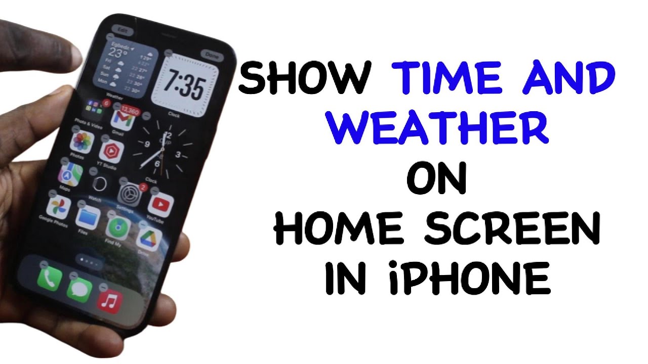 How to Show Time And Weather on Home Screen in iPhone