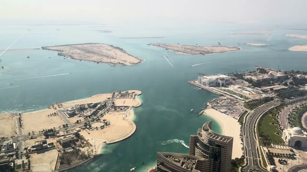 View from Observation Deck at 300 (2025-11-21, Abu Dhabi, United Arab Emirates) [4K]