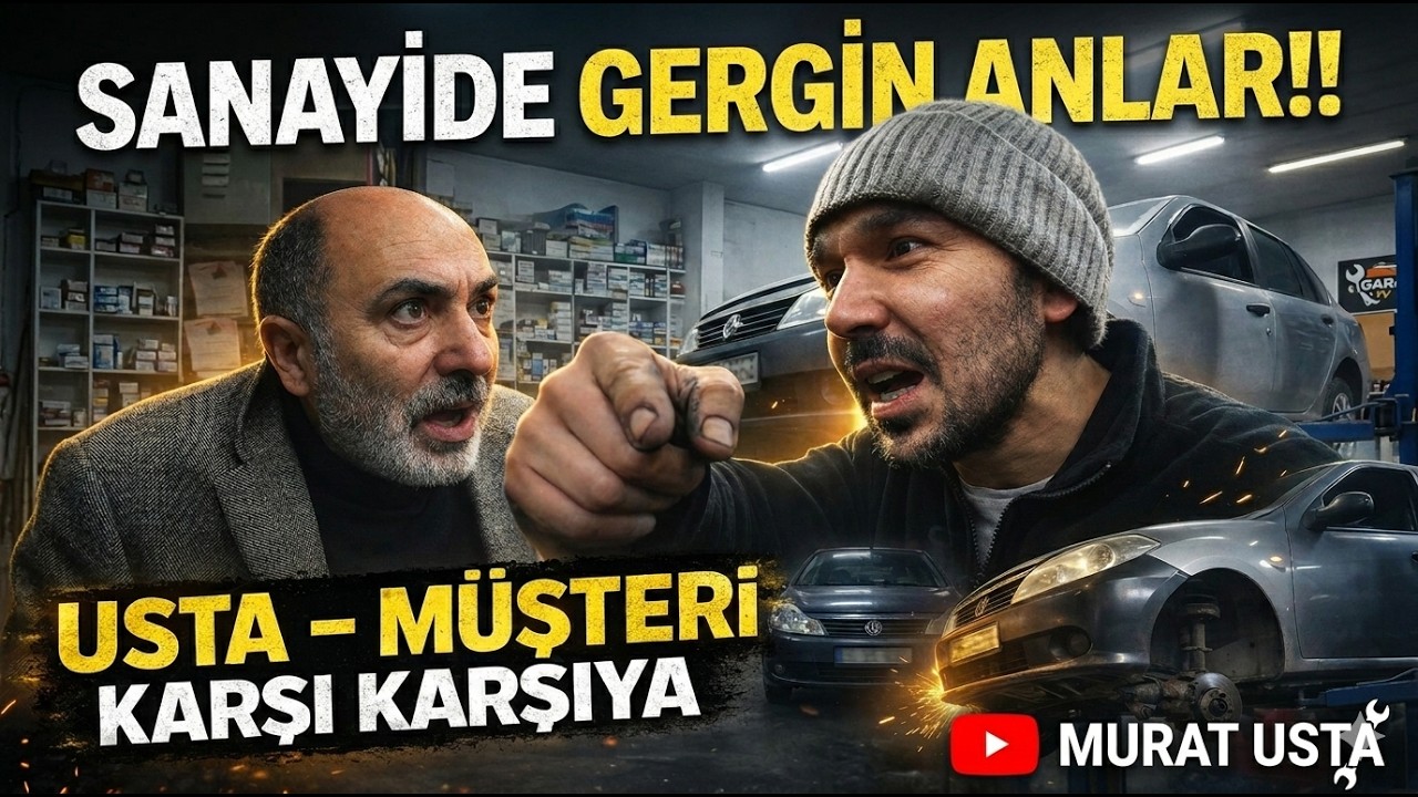SANAYİ'DE GERGİN ANLAR!! CLİO'NUN BAKIMI YARIM KALDI...