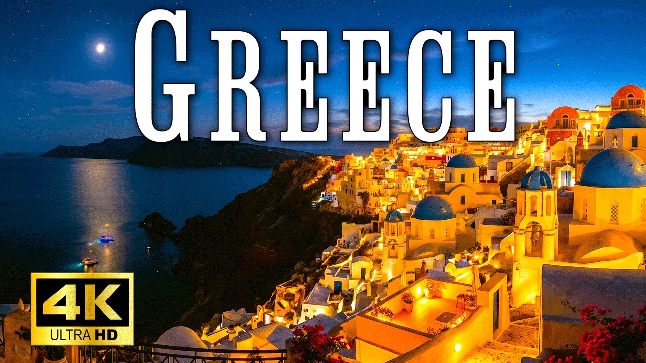 【4K】ギリシャの美しい風景と落ち着いた音楽｜リラックス＆睡眠用 Ambient Greece