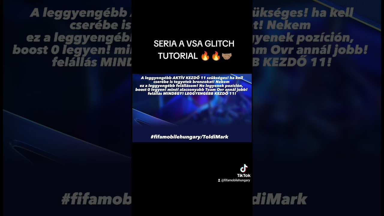 Seria A Vsa GLITCH TUTORIAL!! 