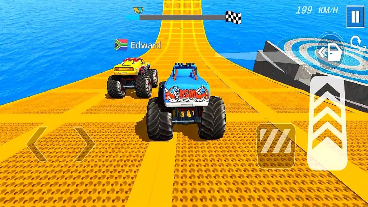 MONSTER TRUCK MEGA RAMP EXTREME RACING Gameplay [Android] - Part 3