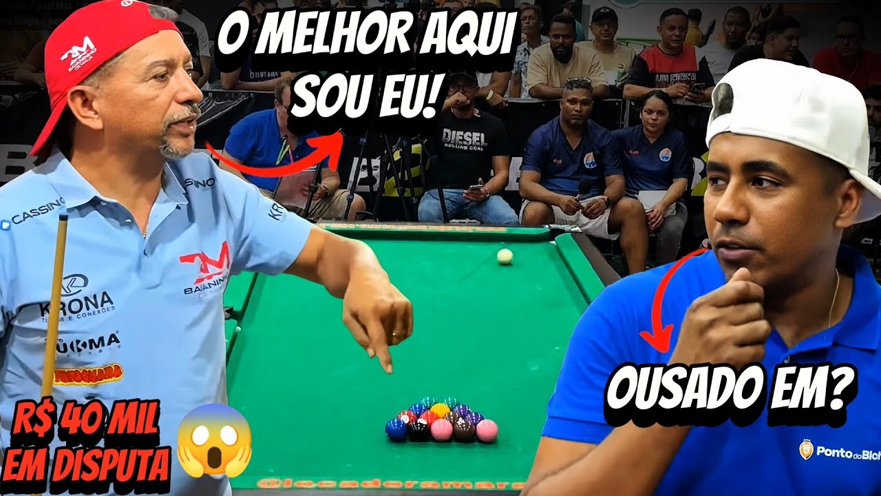 R$ 40 MIL 💰🔥 - BAIANINHO DE MAUÁ X MAYCON DE TEIXEIRA - O SALÃO PAROU! #sinuca 