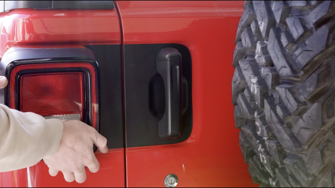 Tailgate Handle Graphic for Wrangler JL/JLU Installation Instructions