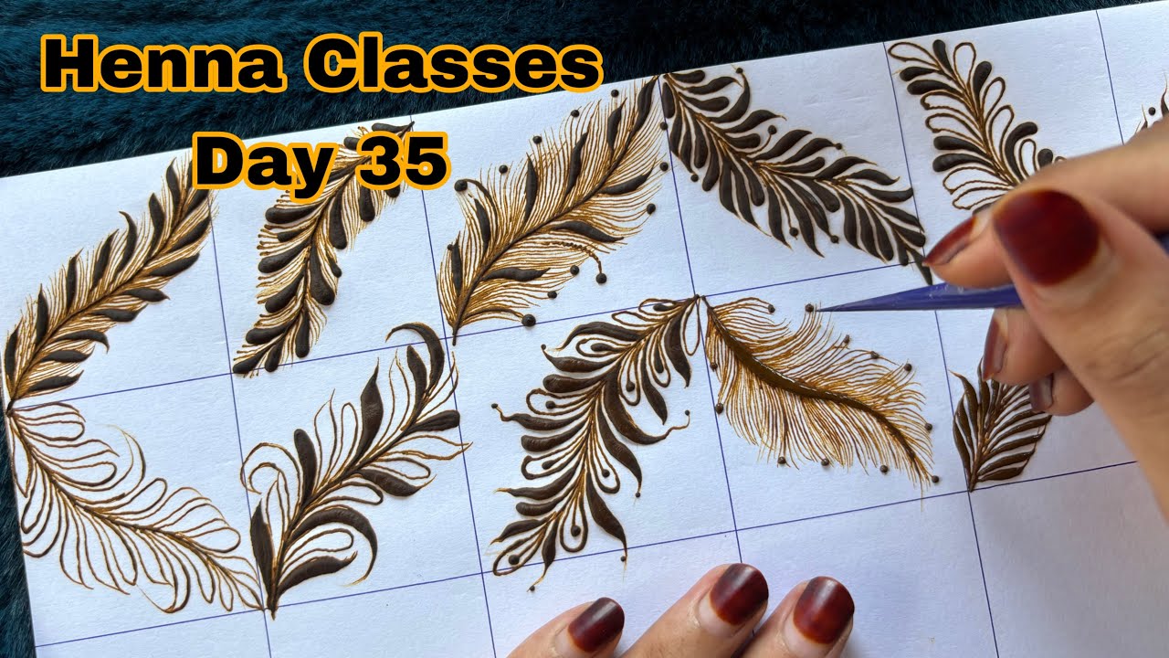 Henna Class day 35 | How to make Beautiful Feathery vines | Learn with @ThouseensHennaClasses