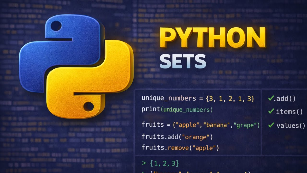 Python Set Explained | Unique & Unordered Data Type | Core Python Mastery in Tamil | Episode 16