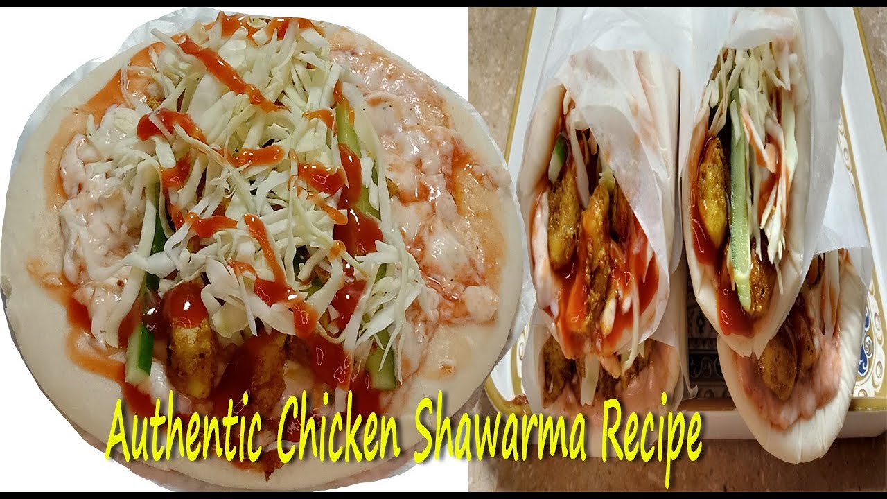 Chicken Shawarma Recipe | Restaurant Style Shawarma at Home