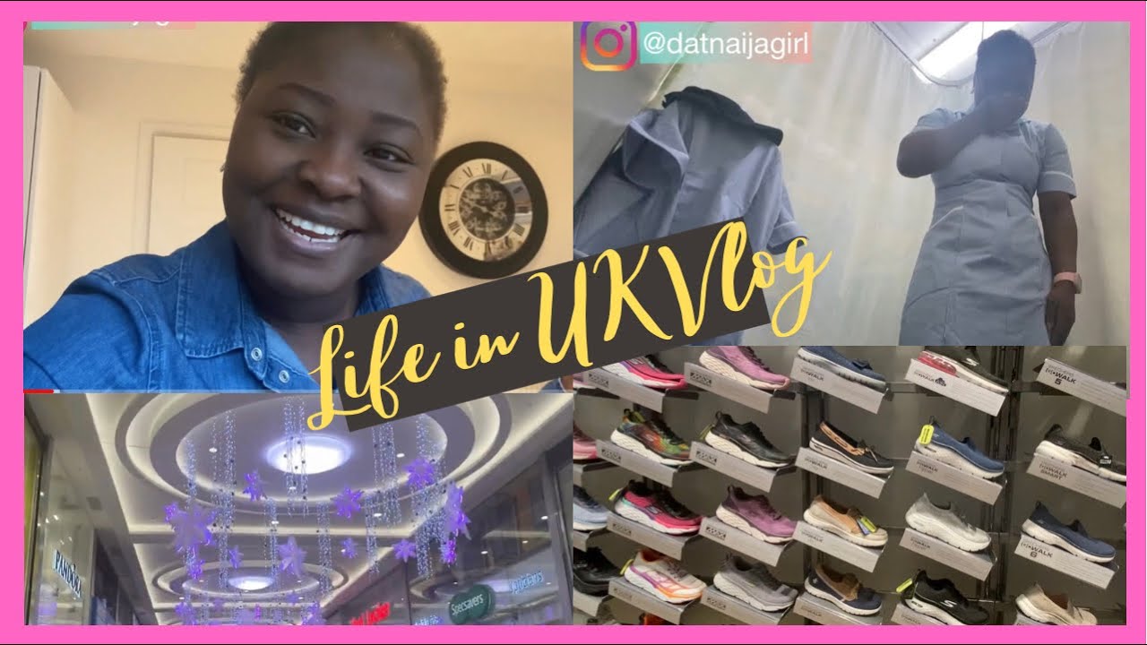Living in UK Vlog : Getting my NHS Uniform, shopping for the PERFECT work shoes | Vlogmas Day 7