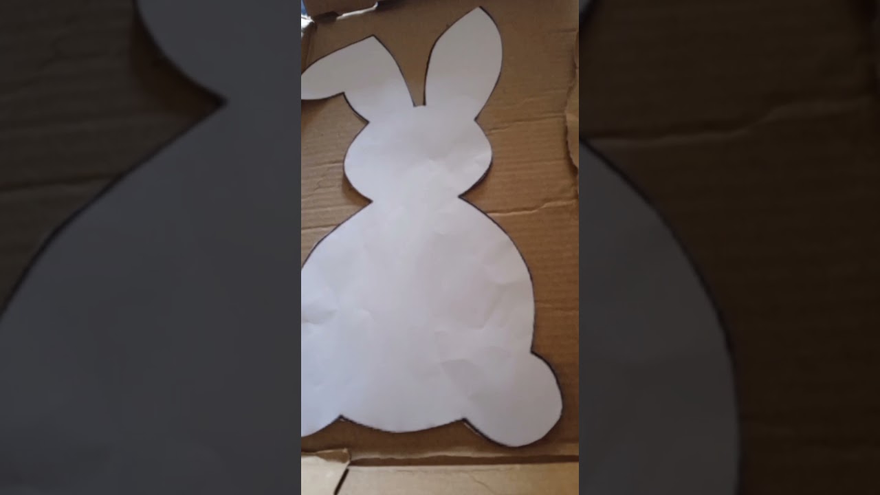 conejito de pascua con cart&oacute;n 🥰.  #pascua#primavera #decoration #cocina #conejito