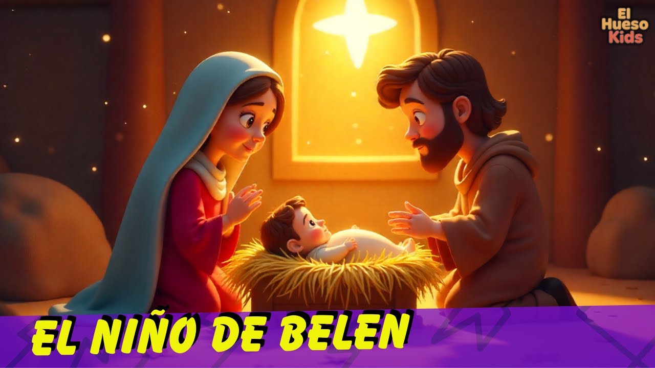 El Niño de Belén 🎵 Canción para niños | Estilo Disney/Pixar