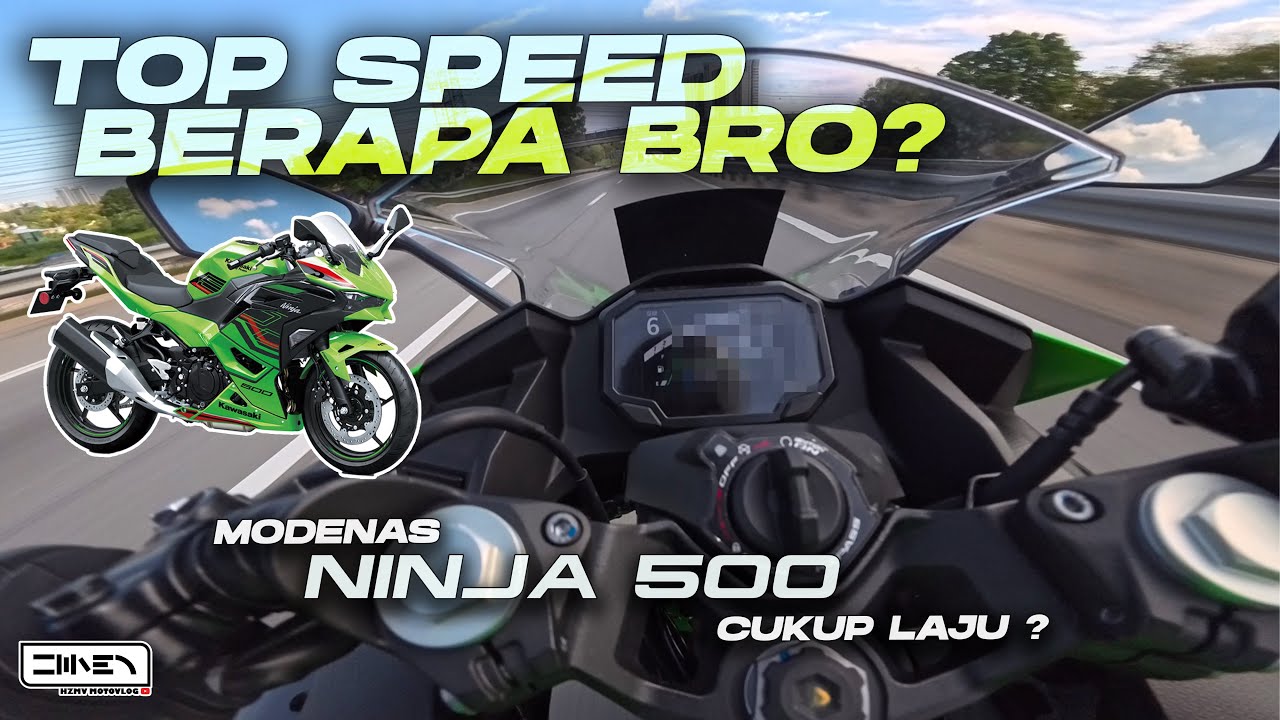 GPS TOP SPEED, BERAPA DAPAT ? Modenas Ninja 500 SE Malaysia 2025 [4K]