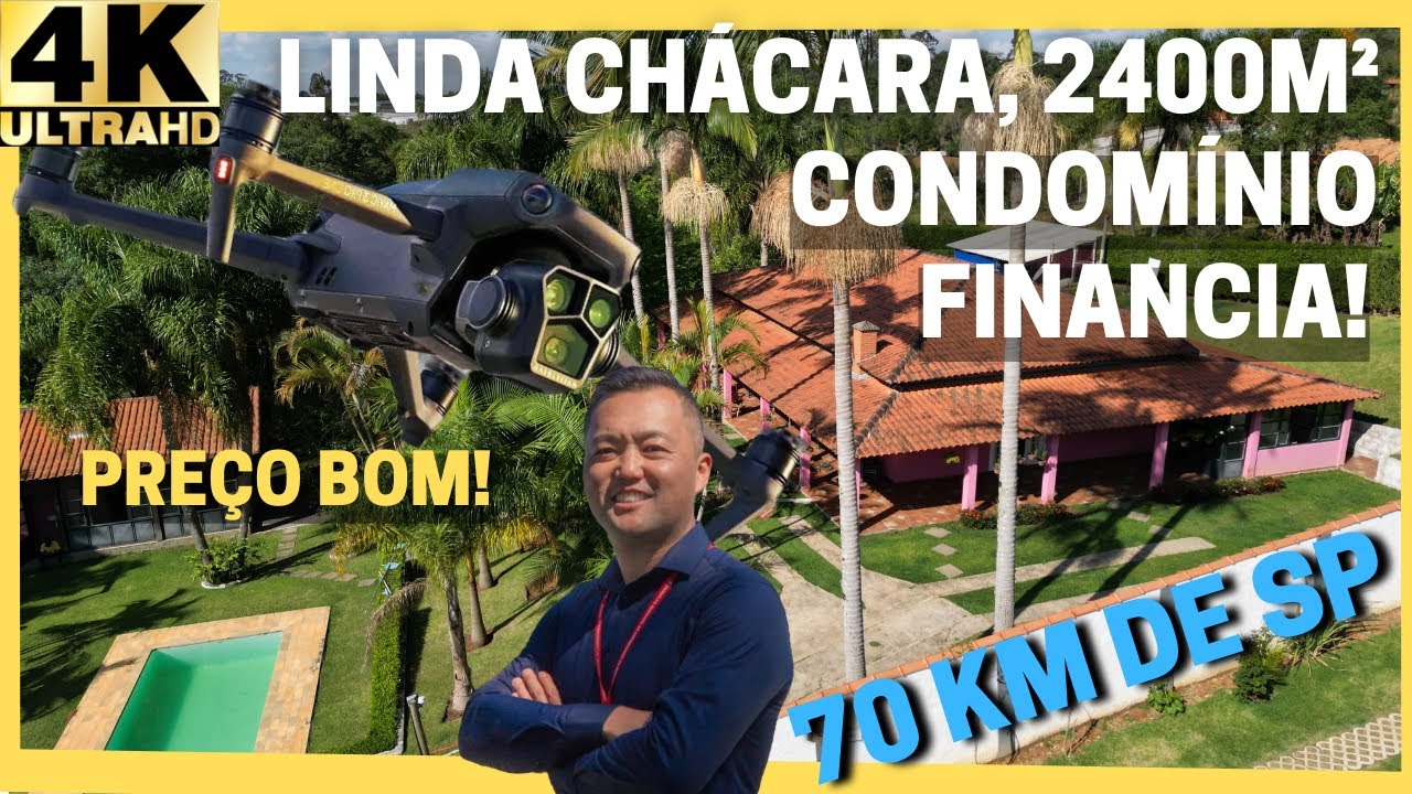 Chácara em ibiúna, SP a venda, condomínio fechado, 50 minutos de SP, Aceita Financiamento