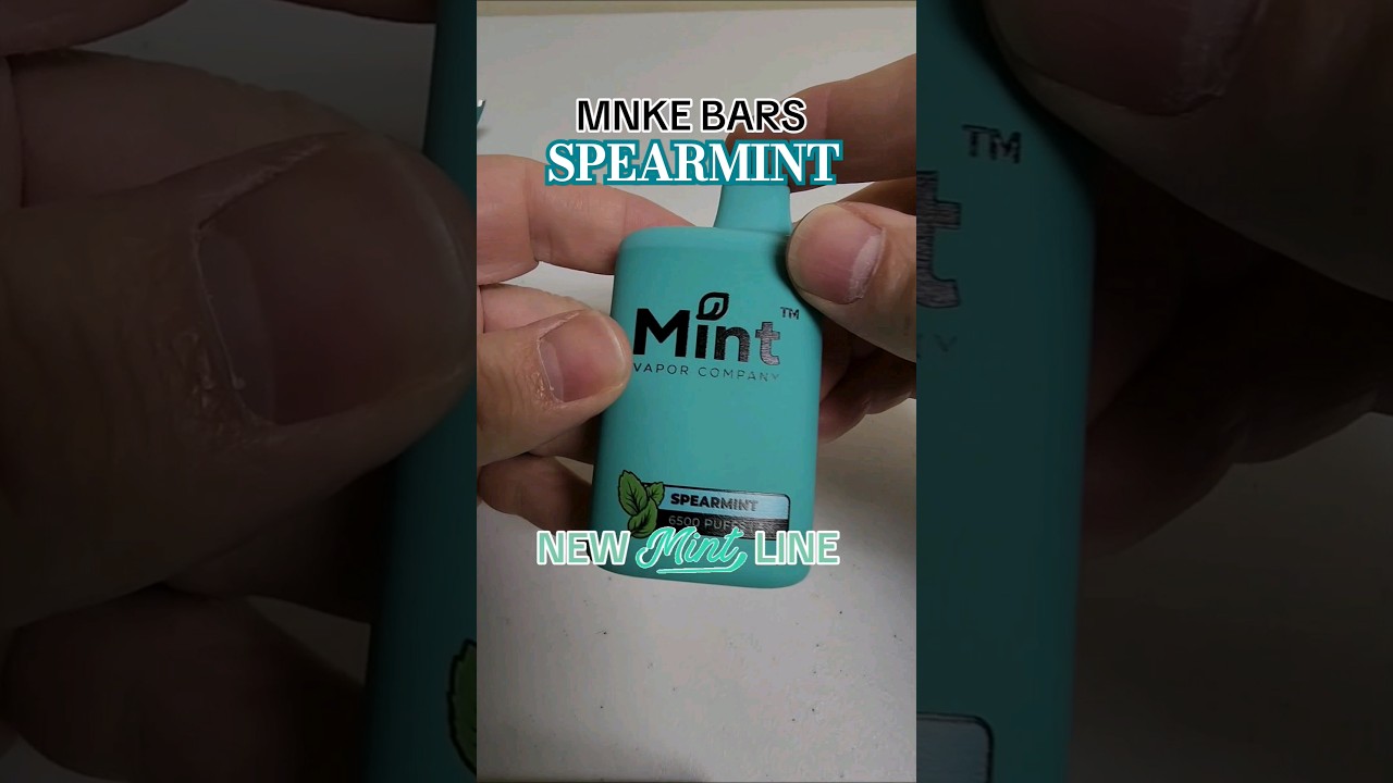 MNKE BARS NEW MINT LINE Spearmint flavor #vape #unboxing