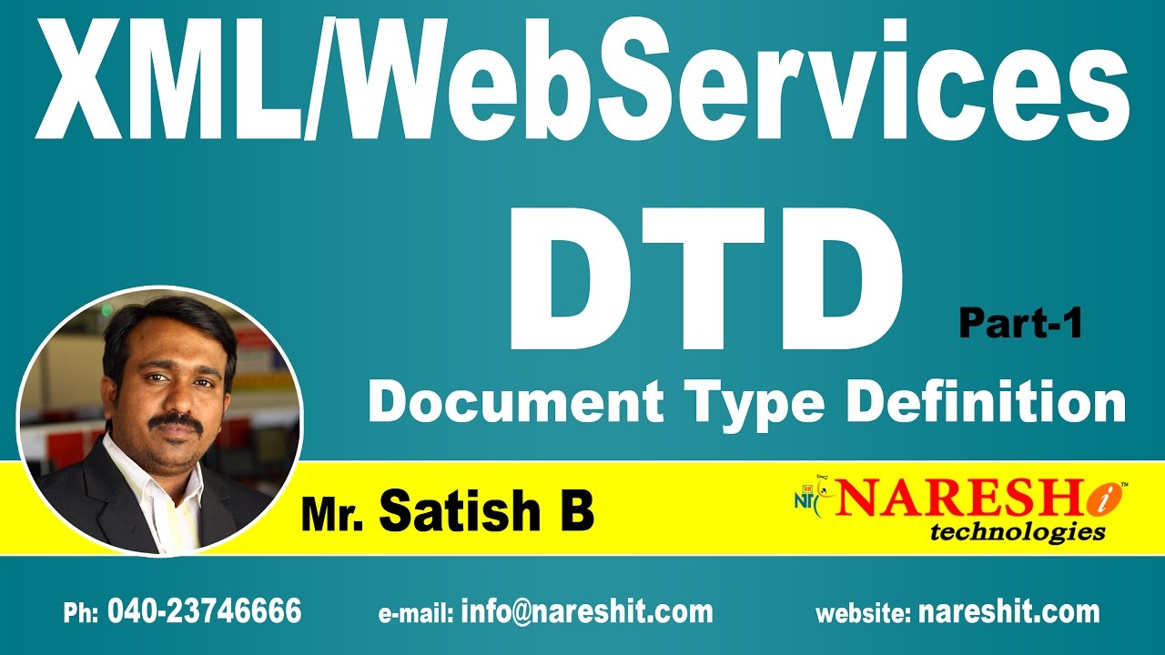 DTD (Document Type Definition) Part-1 | XML Tutorial | Mr. Satish B