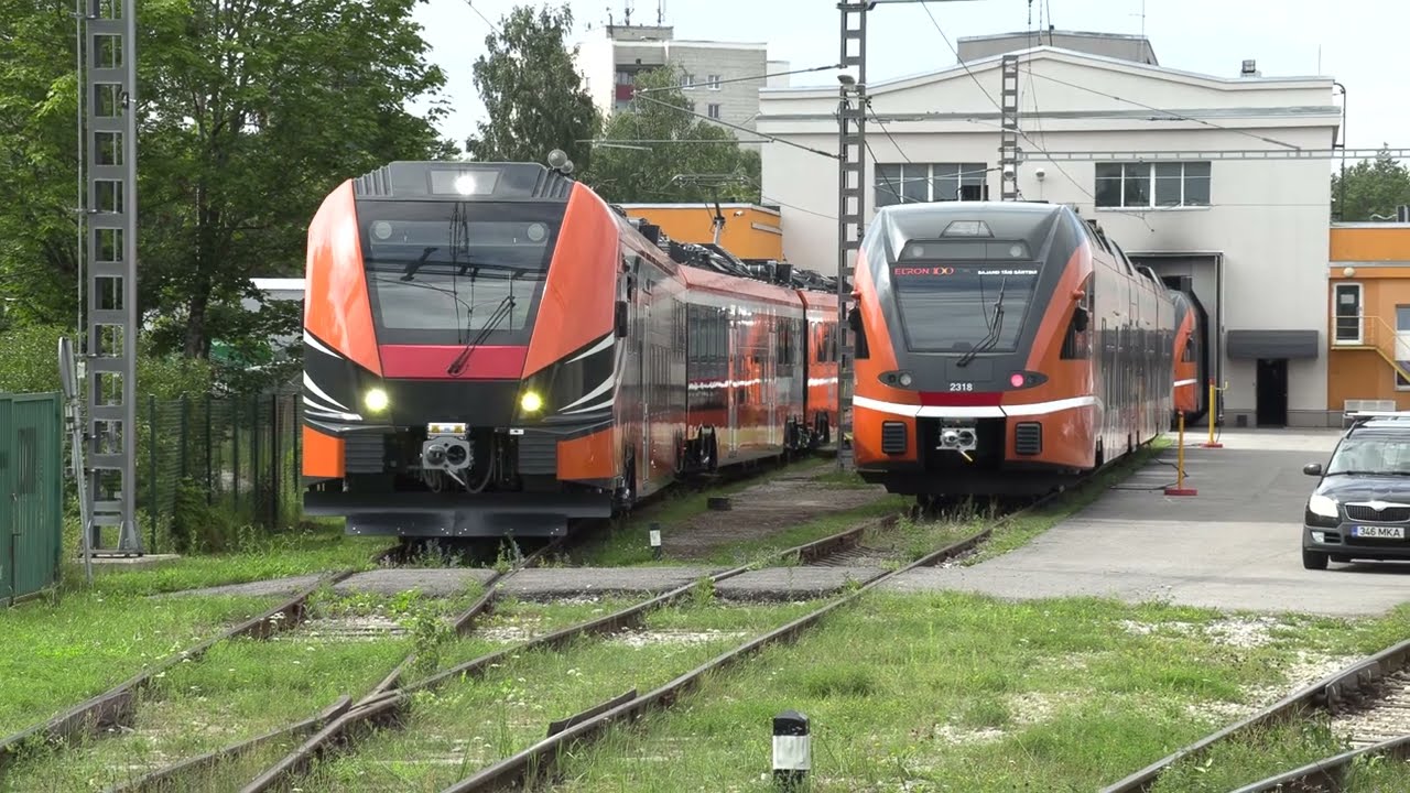 Электропоезд 21Ev-3340 на ст. Пяэскюла / 21Ev-3340 EMU at Pääsküla station