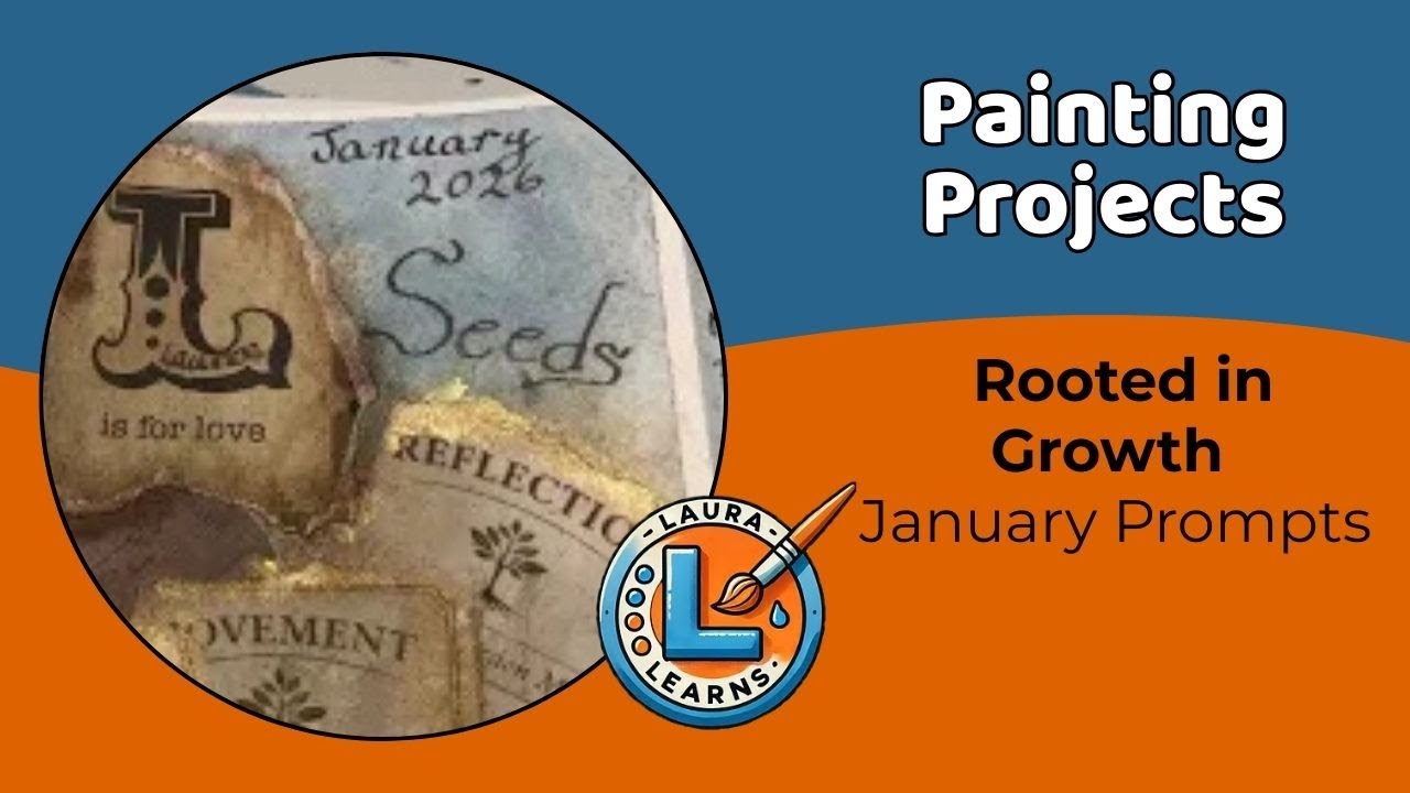 A Year Long Reflection Project - Rooted in Growth - Mixed Media