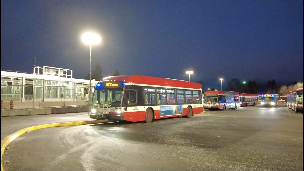 TTC Bus Actions at Platform B at Kennedy Stn (January 12th, 2024)