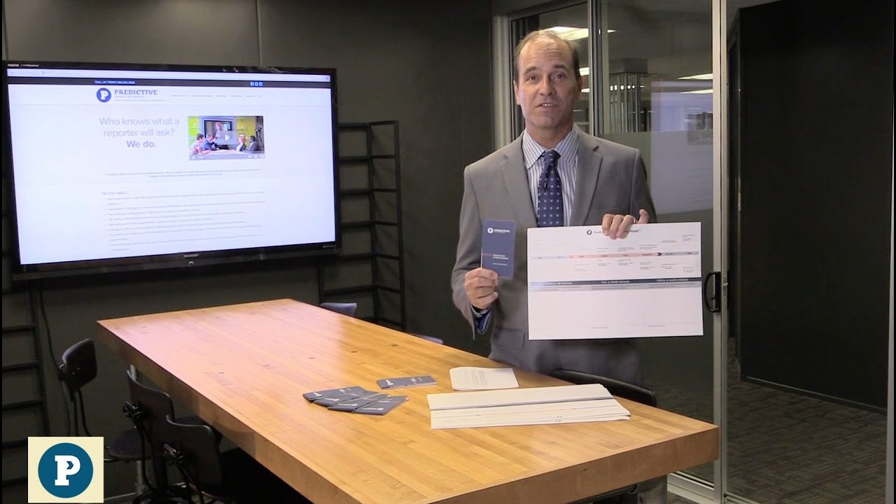 Predictive Media Training: Materials that Fit in Your Pocket