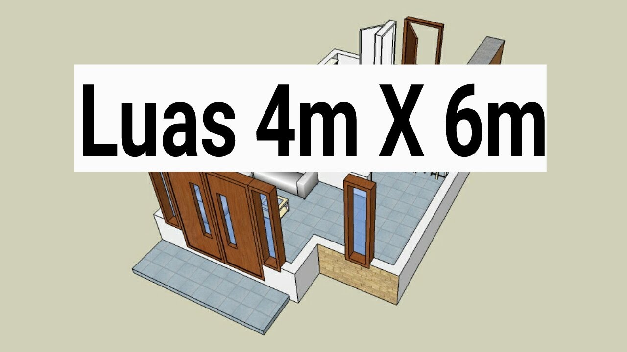 Denah Rumah Ukuran 4x6