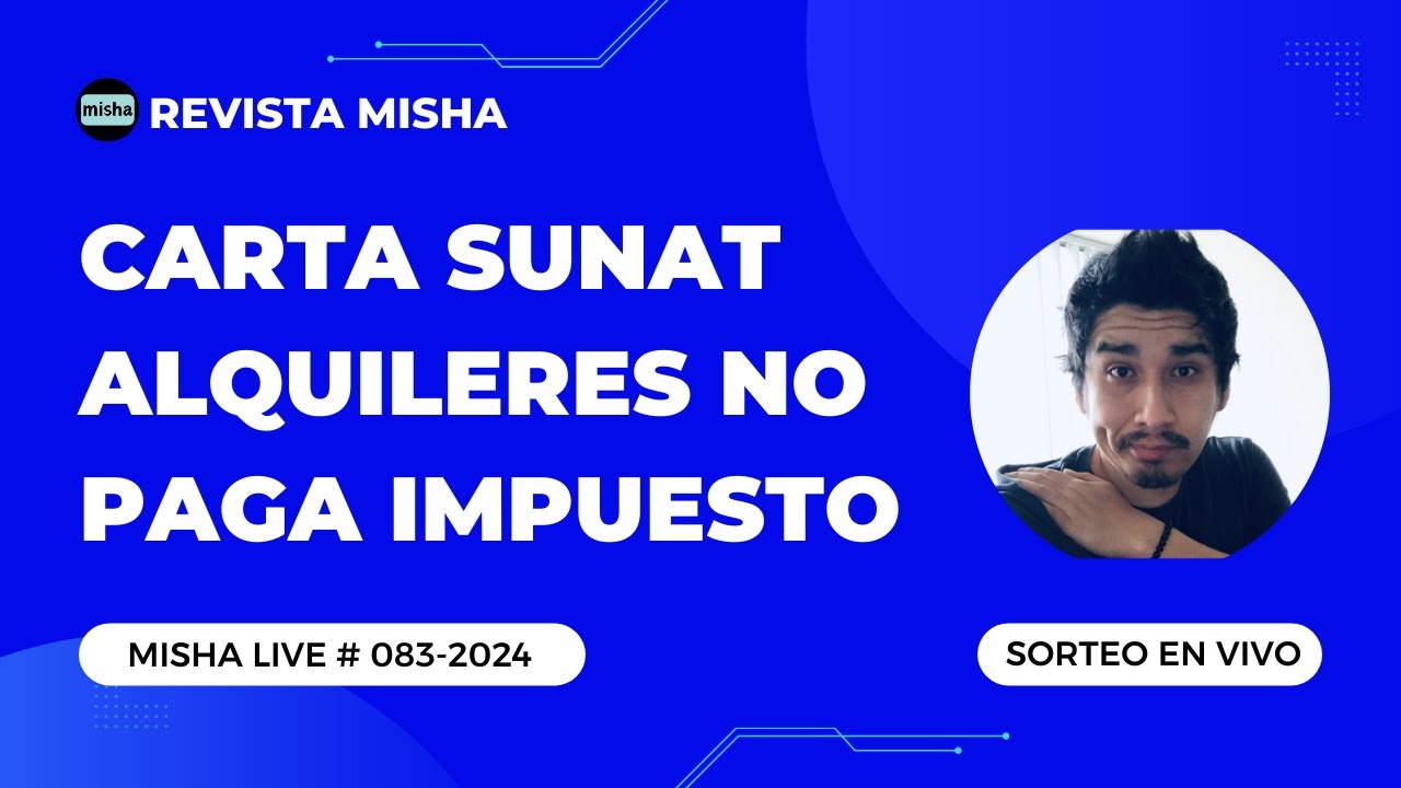 CARTA SUNAT ALQUILERES NO PAGA IMPUESTO