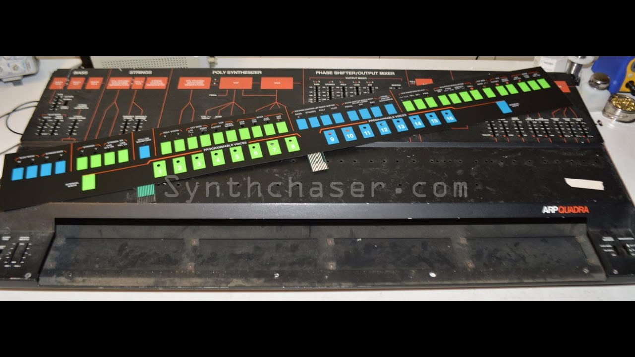 ARP Quadra Replacement Membrane Panel & LED Sliders - Synthchaser #132