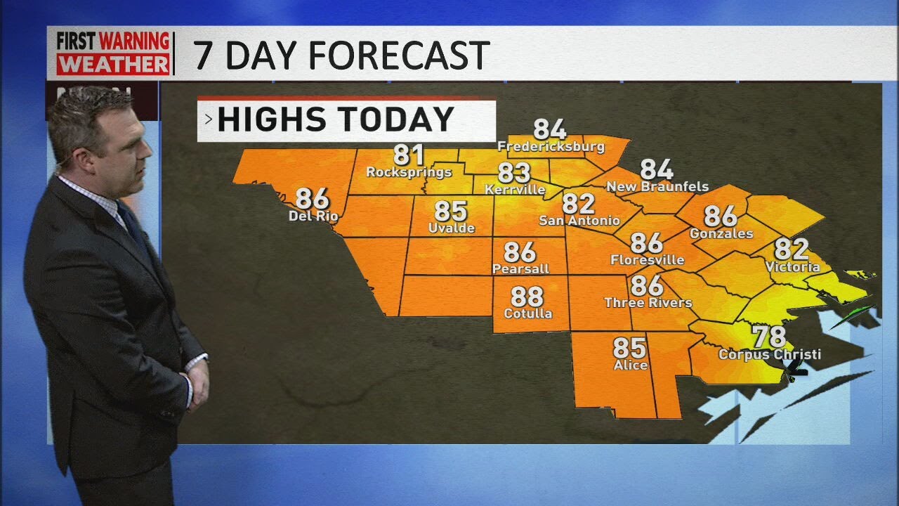 Warm start to the week before clouds and sprinkles Tuesday