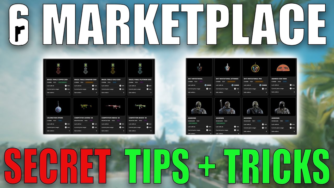 *SECRET* R6 Marketplace Tips & Tricks (price history, trading, and more!)