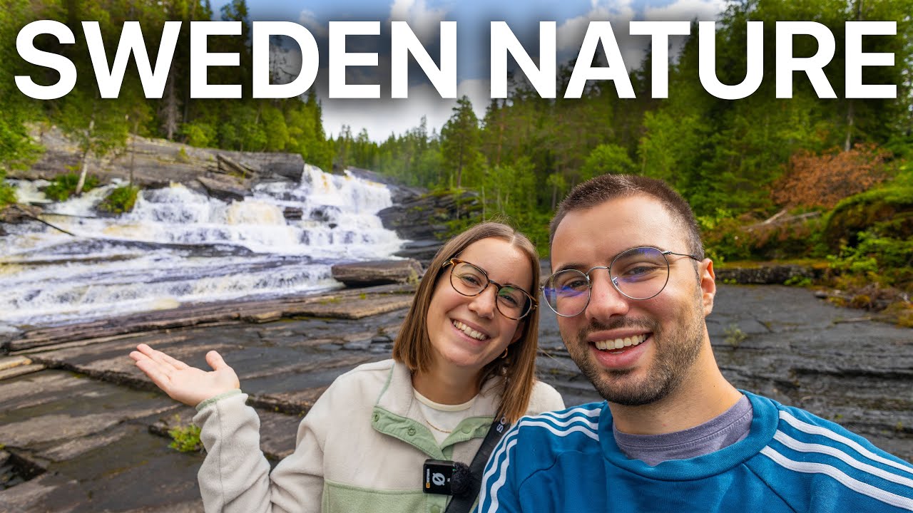 Visiting 3 Waterfalls in Northern Sweden!