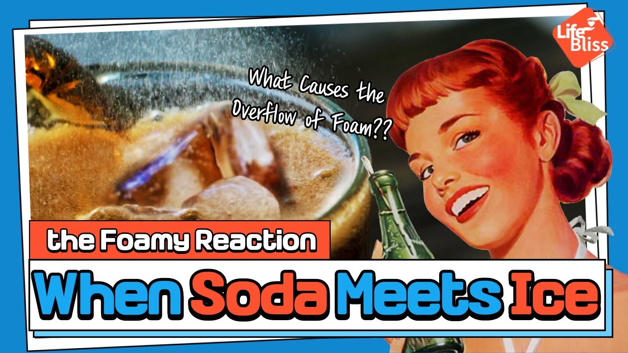 What Causes the Overflow of Foam When Pouring Soda Over Ice?