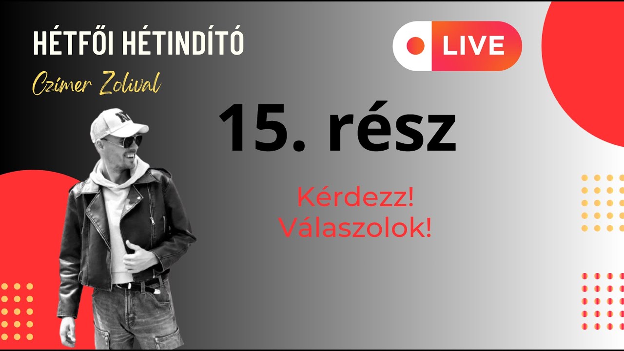 Hétfői hétindító Czímer Zolival - 15. rész