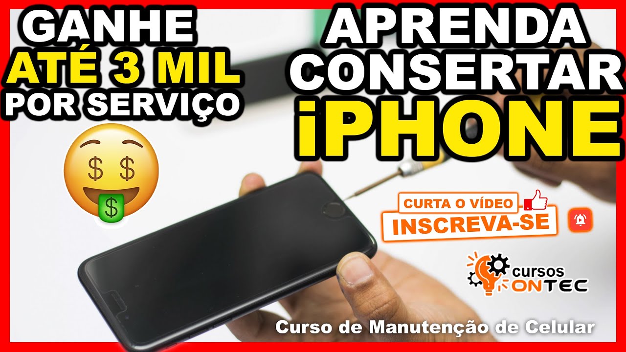 Curso de Manutenção de iPhone 2023 - Curso de Conserto de iPhone - APRENDA TODAS AS TÉCNICAS
