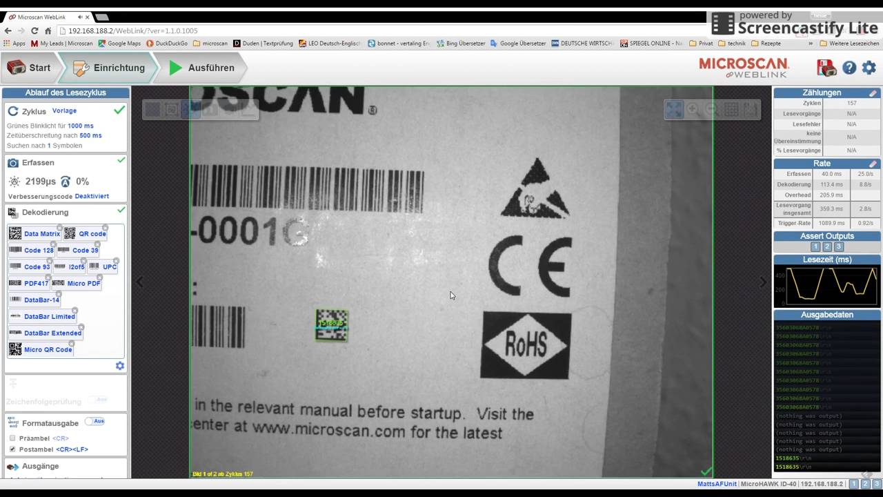Challenging MicroHAWK ID-40 Autofocus Functionality