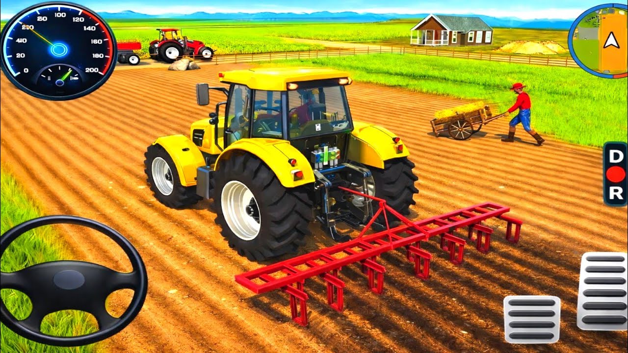 Modern Tractor Farming Driving Simulator 3D | New Tractor Games | Android Gameplay