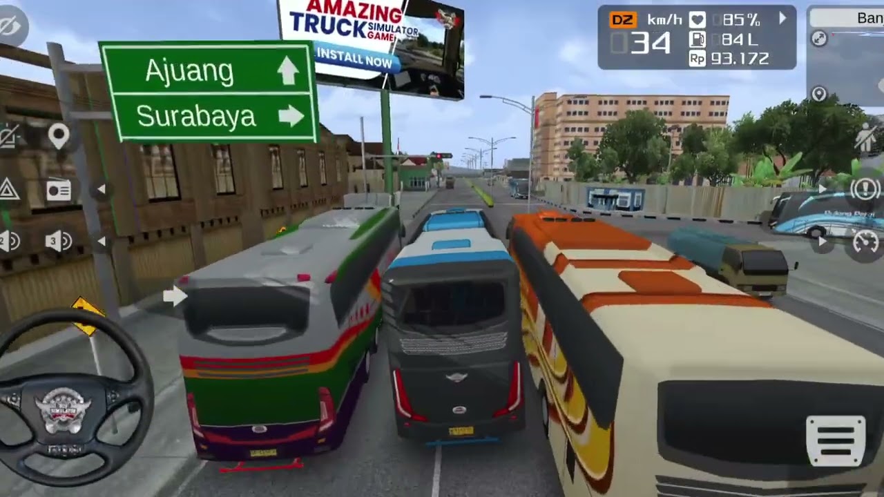 Indonesia Coach bus driving | Euro bus simulator 2025 Android gameplay 