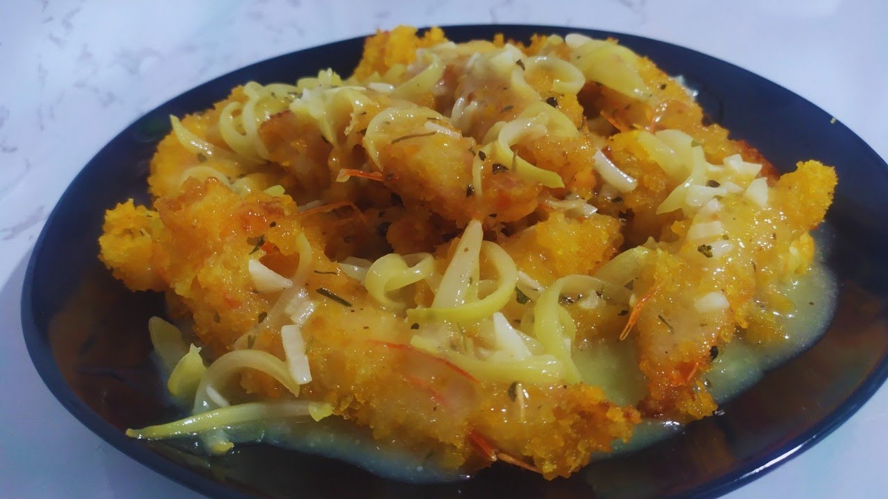 🔥🤤 Ini membuatku gila super duper enak‼️makan udang crispy saus krim lumer dimulut dan bikin nagih 😍