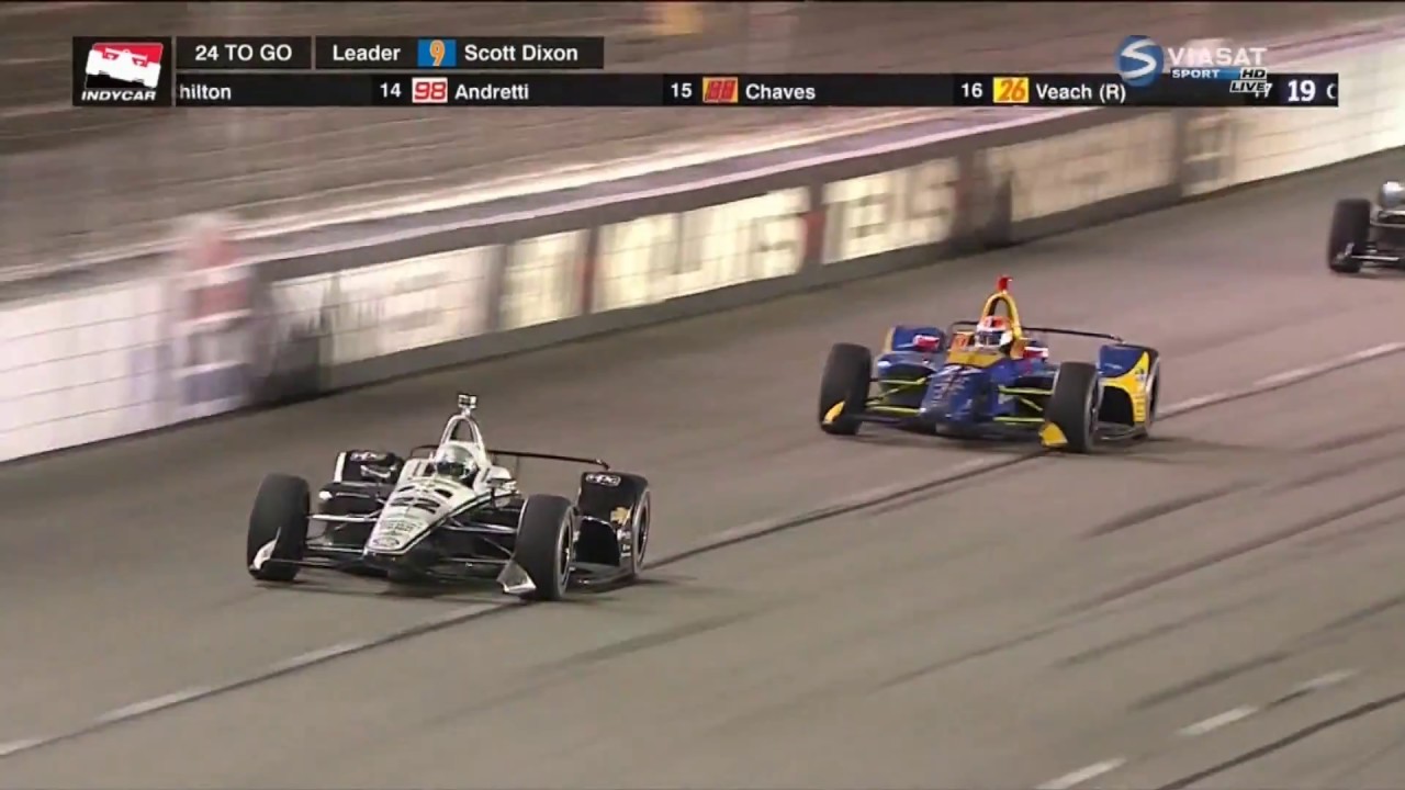 IndyCar Series 2018. Texas Motor Speedway. Last Laps