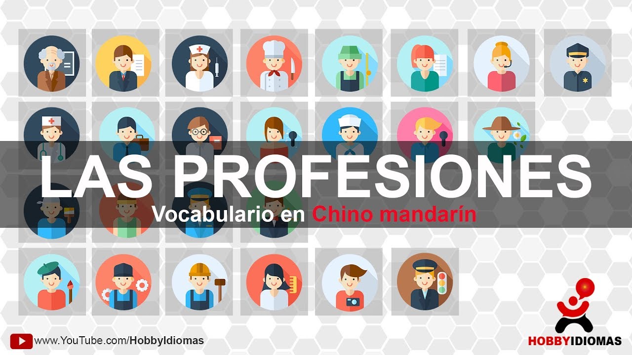 Las profesiones en chino mandarín - Vocabularios con imágenes