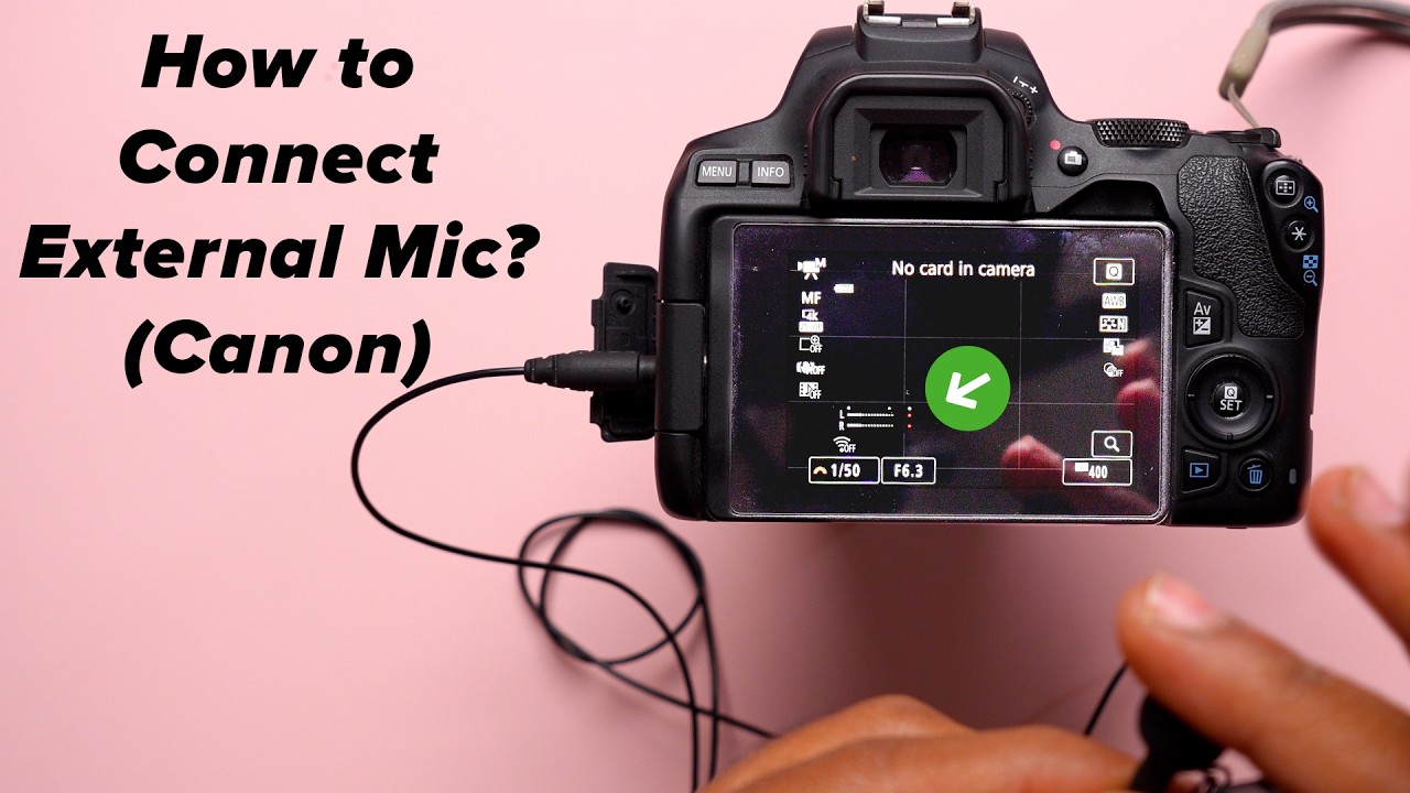 Canon 200D Mark II External Mic Setup (Beginners MUST Watch)