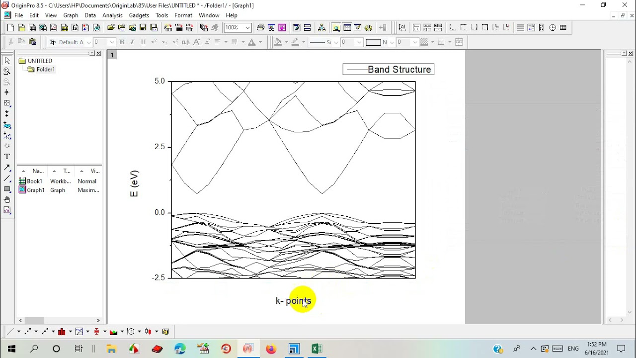 How to extract data from Materials studio and Draw graph on OriginPro