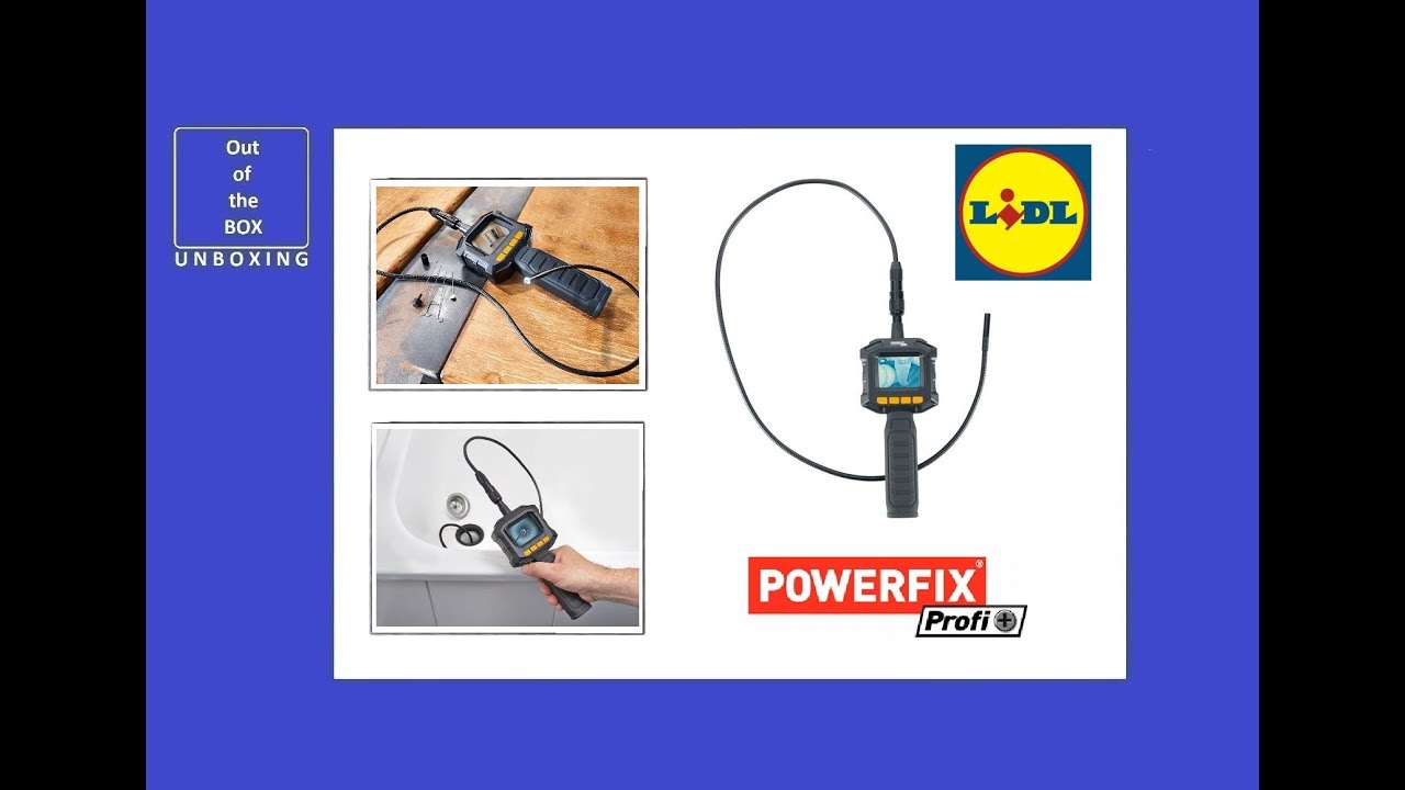 Powerfix Profi Plus + Endoscope Inspection Camera PEK 2.3 B1 UNBOXING (Lidl TFT 2x zoom function)