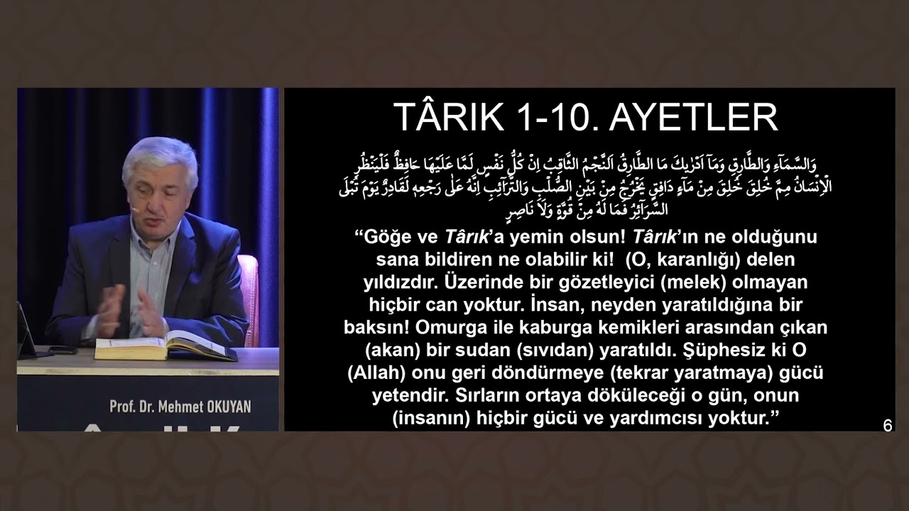 Envâru’l Kur'an 103. Ders - Prof.Dr. Mehmet Okuyan