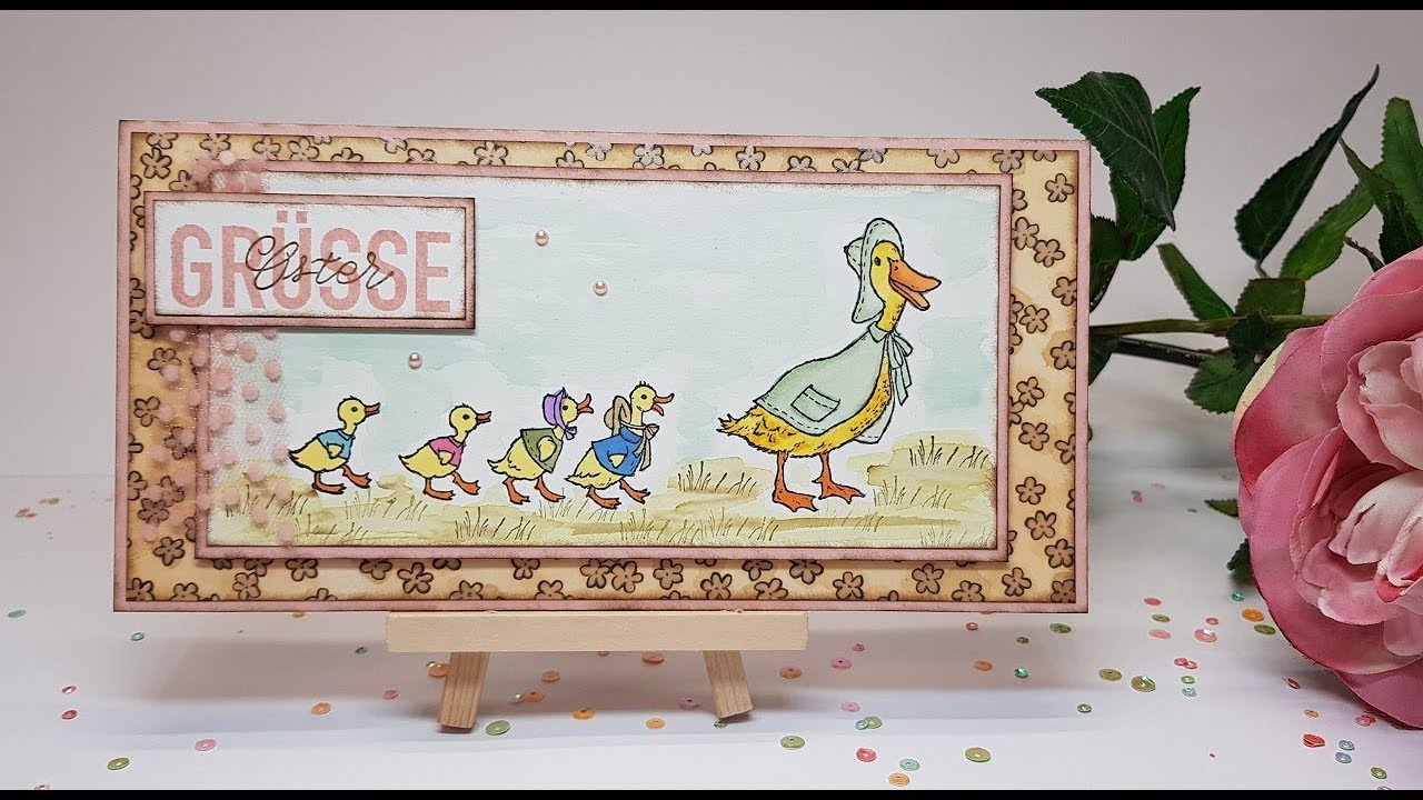 Anleitung: Osterkarte im Vintage-Stil │Fable Friends │Stampin' Up!®