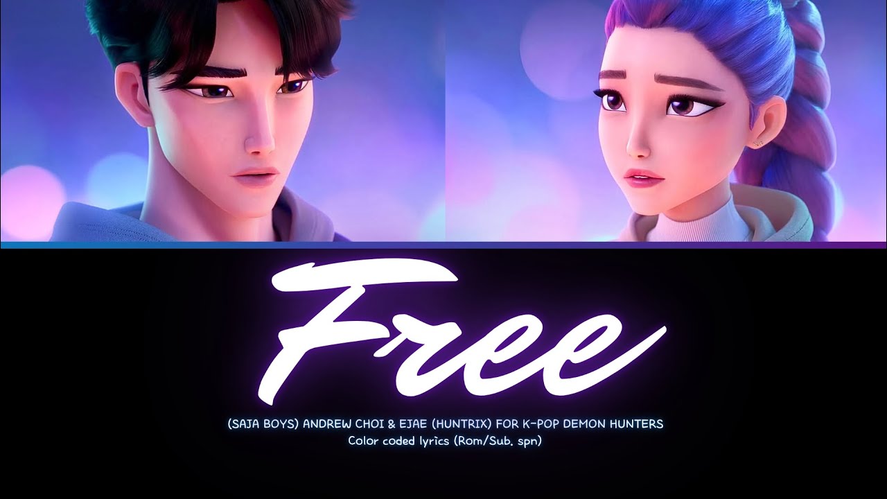 JINU & RUMI “FREE” K-POP DEMON HUNTERS — Color coded lyrics (Rom/Sub.spanish-español)