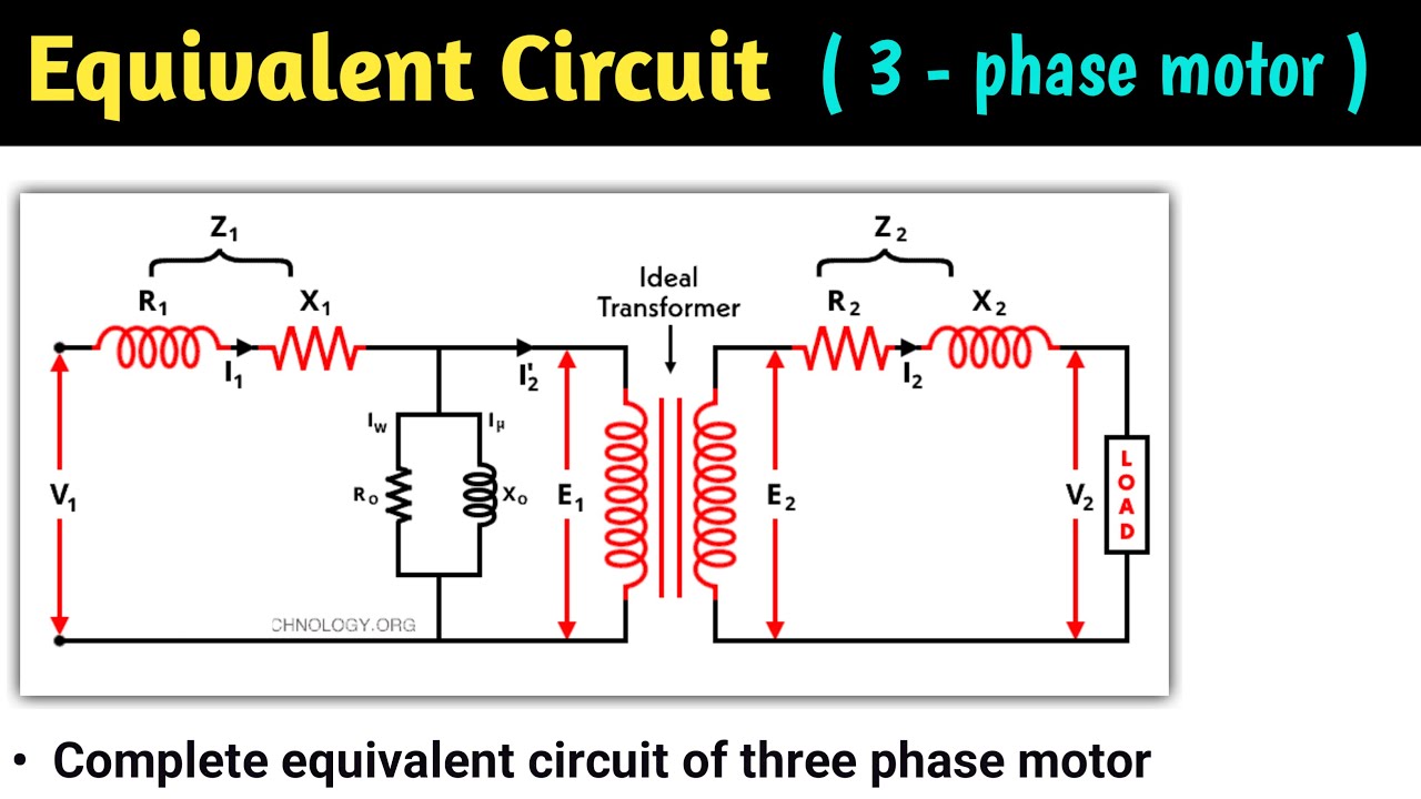 equivalent circuit of 3 phase induction motor | three phase | equivalent circuit of induction motor