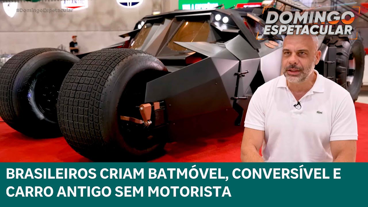 &lsquo;Reis da gambiarra&rsquo; criam batm&oacute;vel e outros carros curiosos | DOMINGO ESPETACULAR