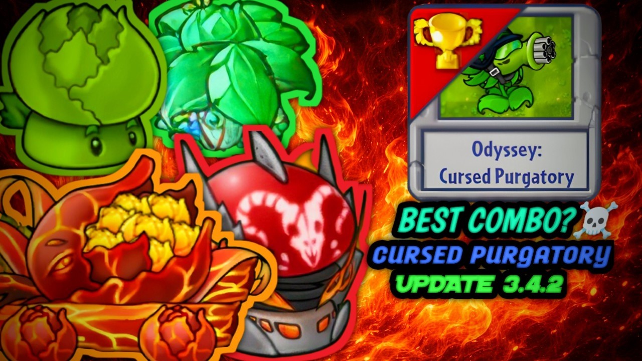 BEST COMBO IN UPDATE 3.4.2?☠️ | SURVIVAL ODYSSEY PURGATORY UPDATE 3.4.2【PVZ:FUSION】