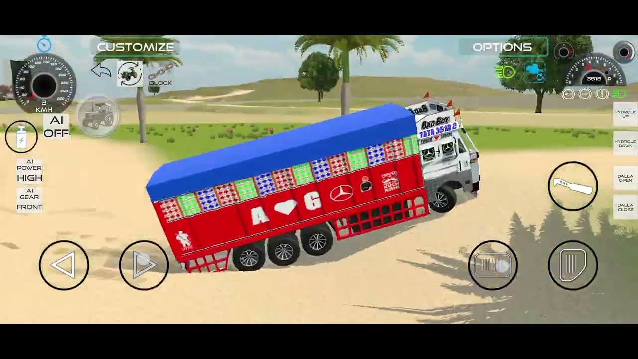 ट्रैक्टर और बड़ा ट्रक कीचड़ में फंस गया। 😱🚜 