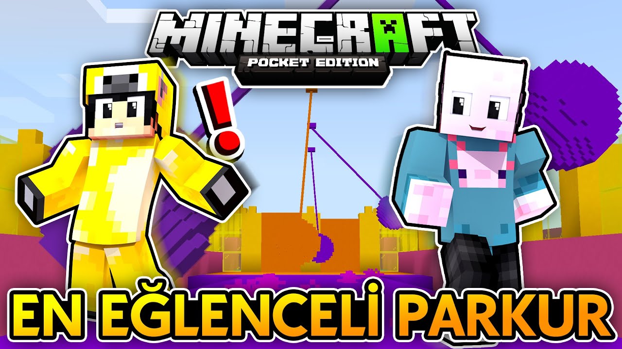 YUVARLANAN TOPLAR! | Minecraft PE En Eğlenceli Parkur